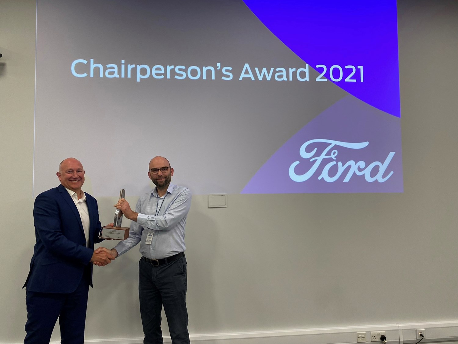 Ford being awarded Chairperson's Award 2021