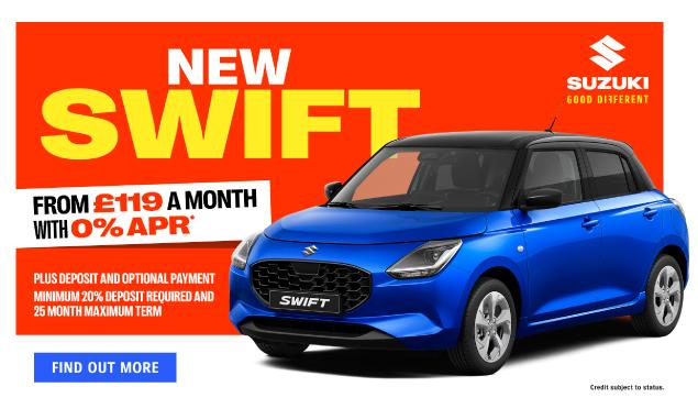 New Suzuki Swift Homepage Banner