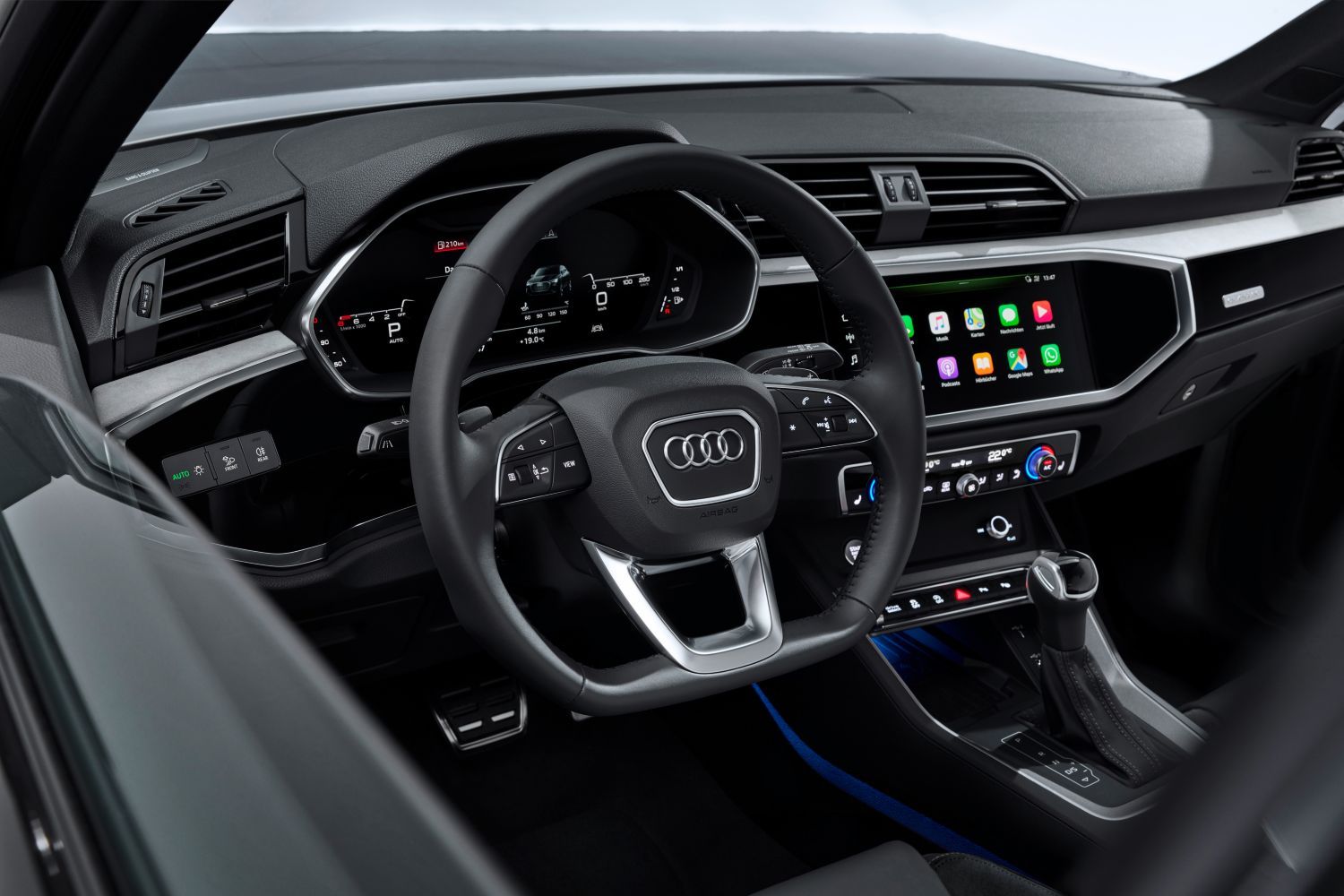 New Audi Q3 Sportback interior digital cockpit view