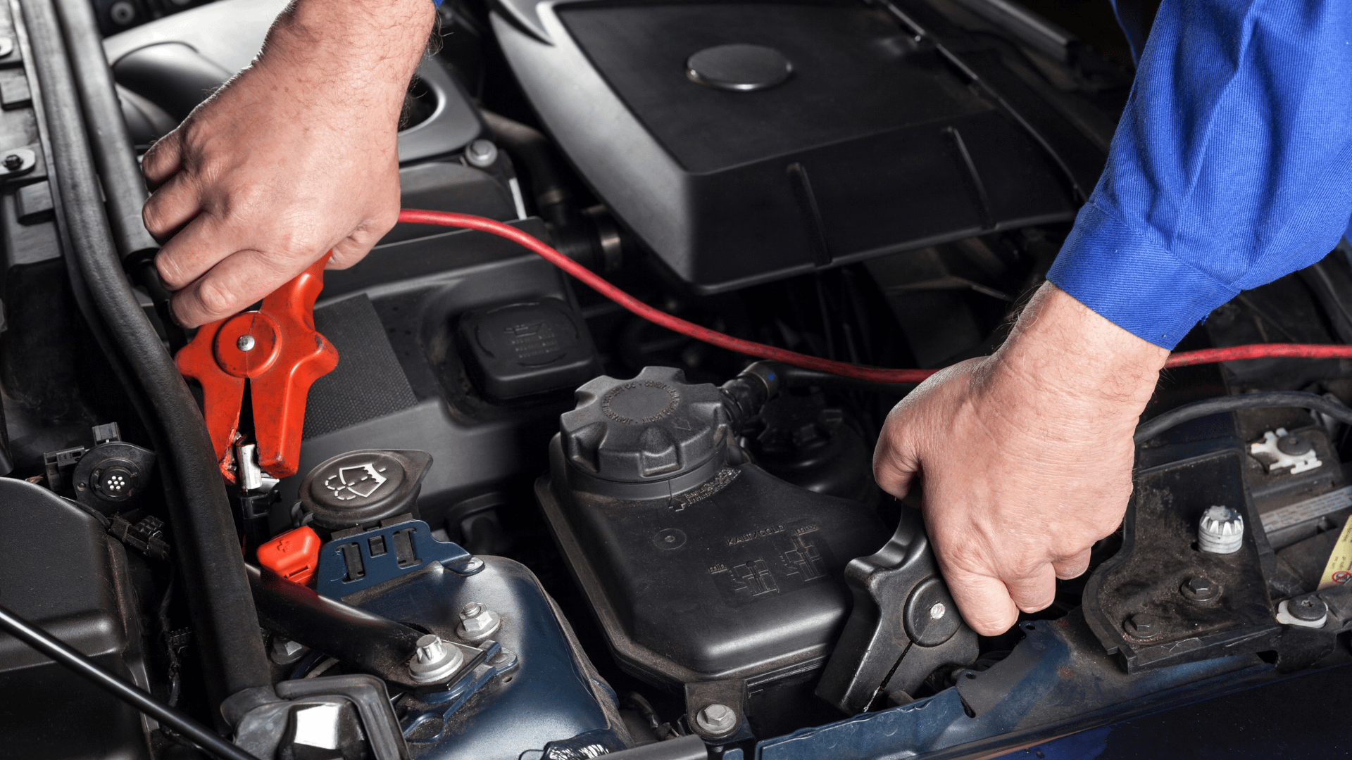 Car Being Jumpstarted