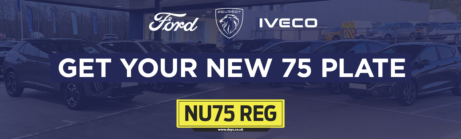 Get your new 75 plate - Ford Peugeot IVECO Logos
