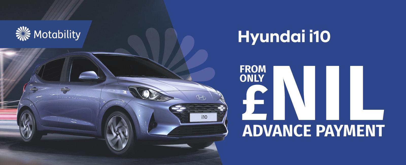 Hyundai i10 Motability Offers