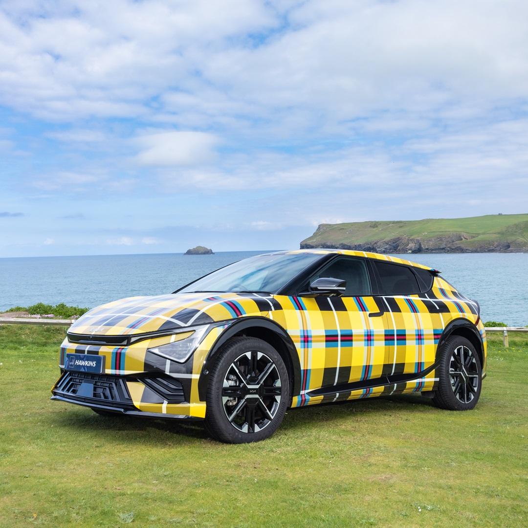 Introducing Hawkins' Cornish Tartan Kia EV6