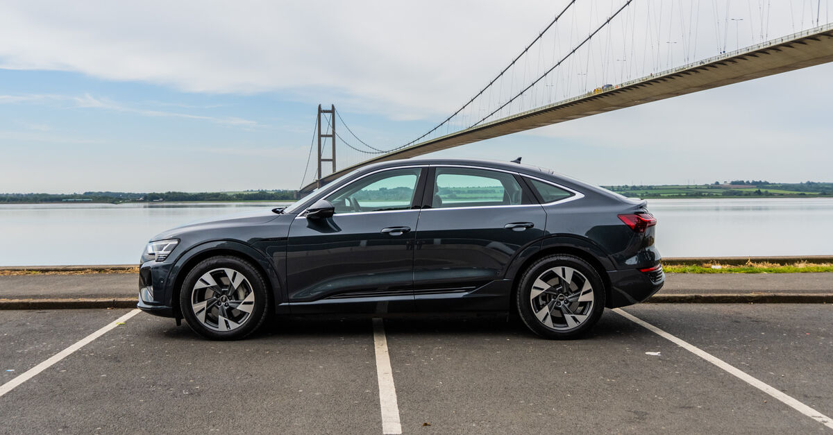Side-view of Audi Q8 e-tron