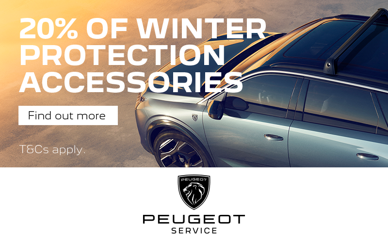 Protect your Peugeot with 20% off Winter protection accessories
