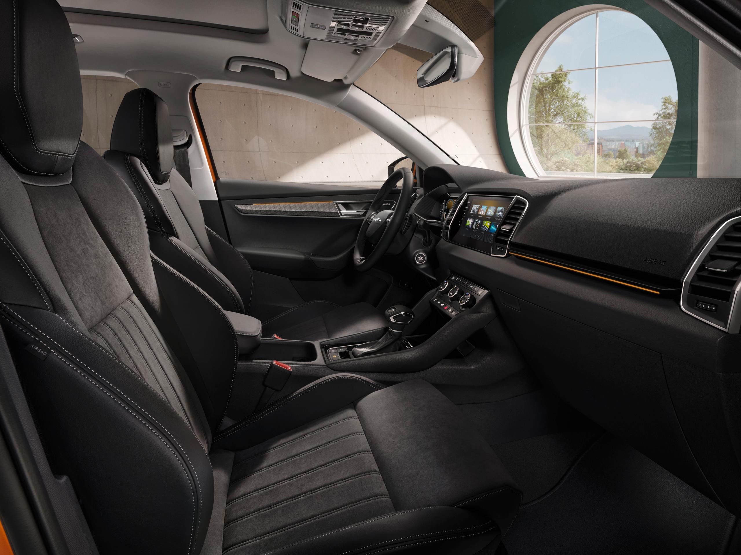 New Skoda Karoq front interior