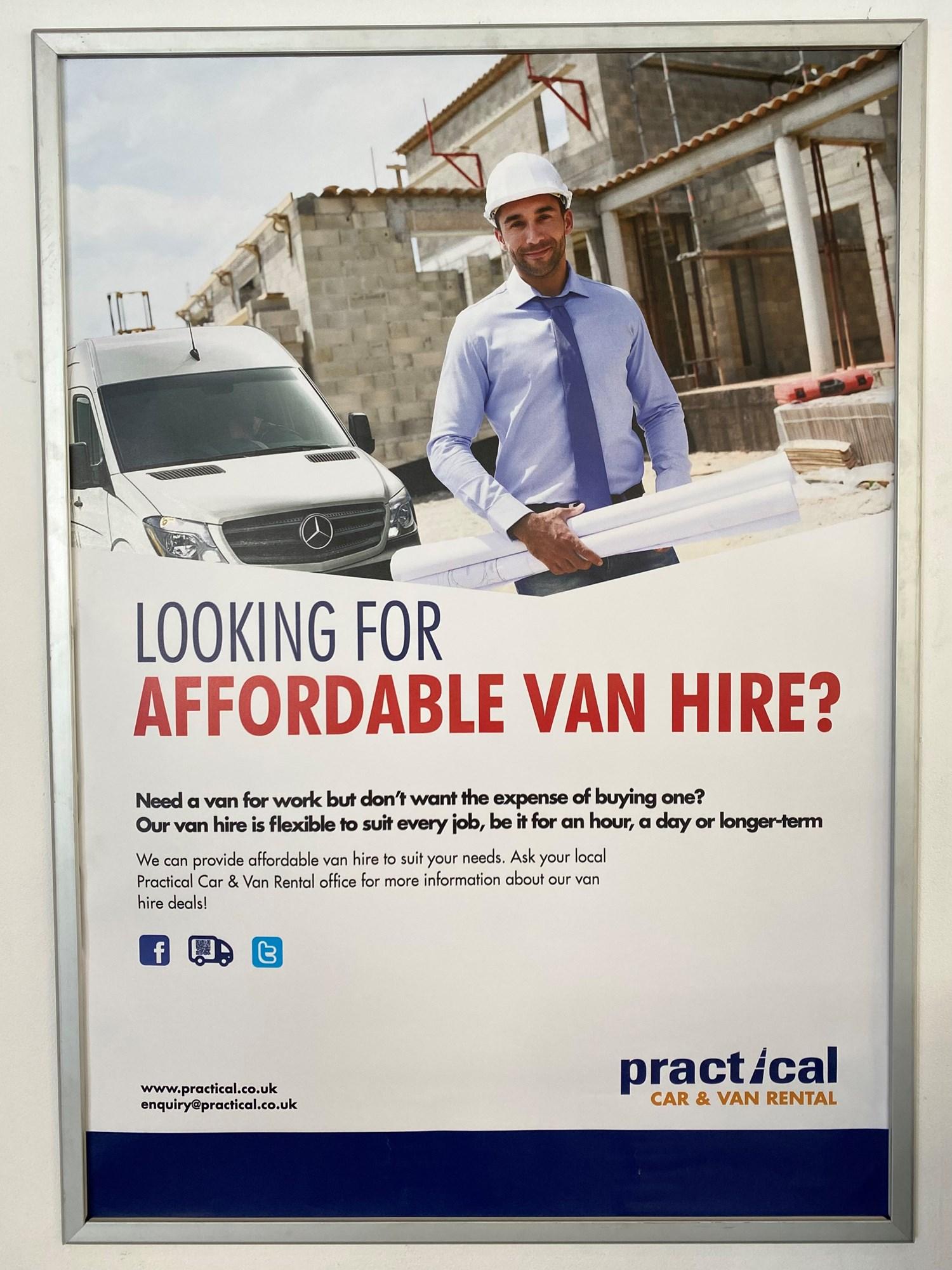 Looking for affordable van hire? banner