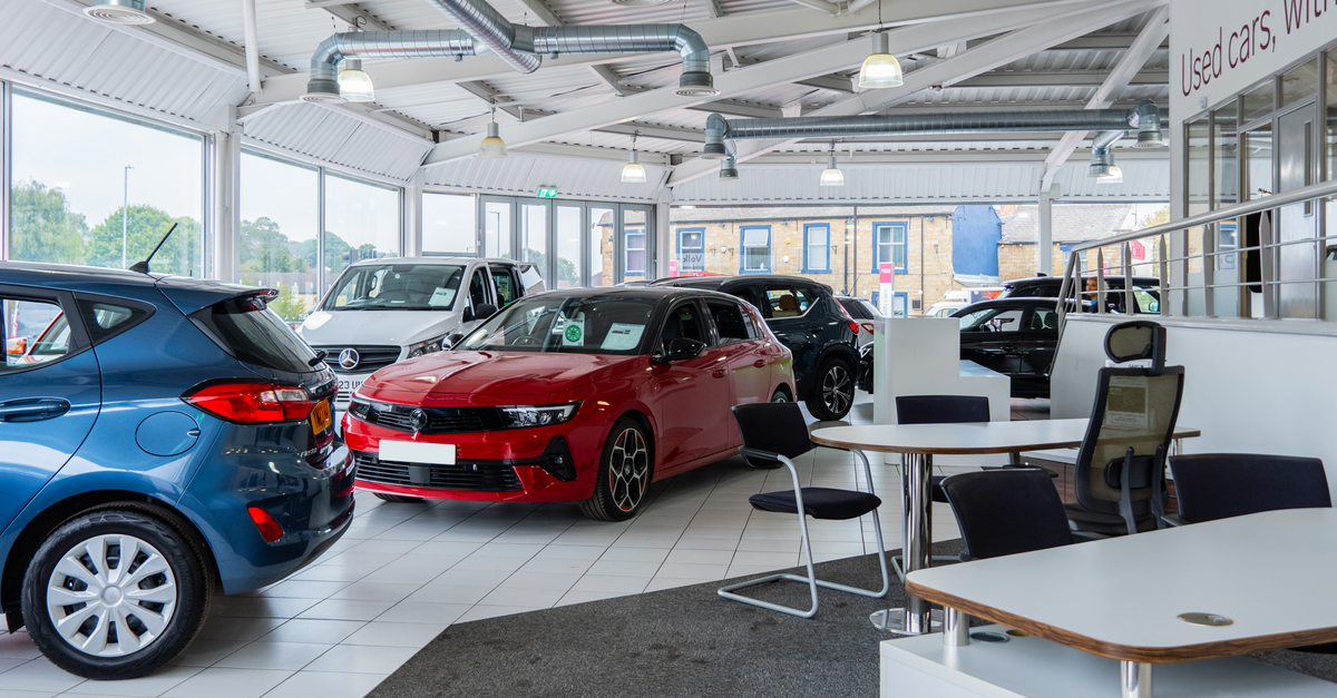 Cars in JCT600 Showroom