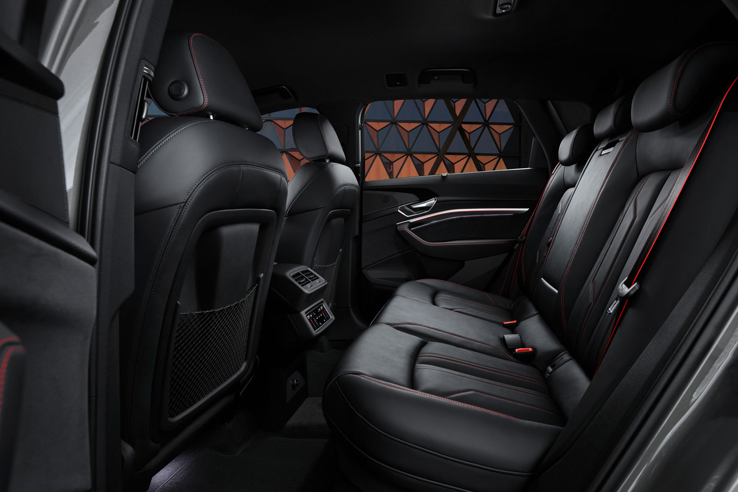 New Audi Q8 Etron back seat interior