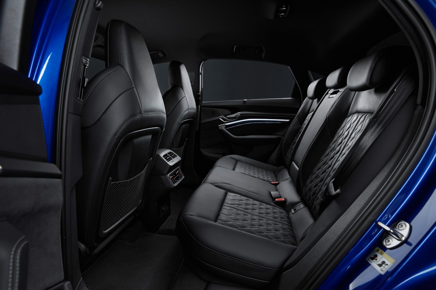 New Audi Q8 image of backseat interior