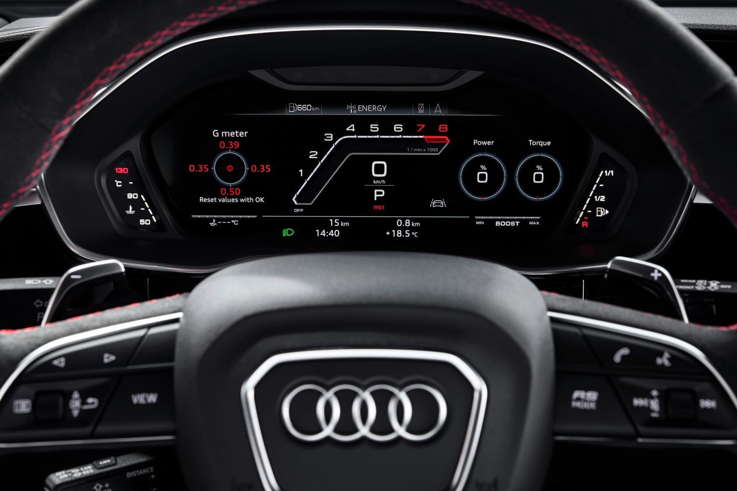 New Audi RS Q3 digital cockpit
