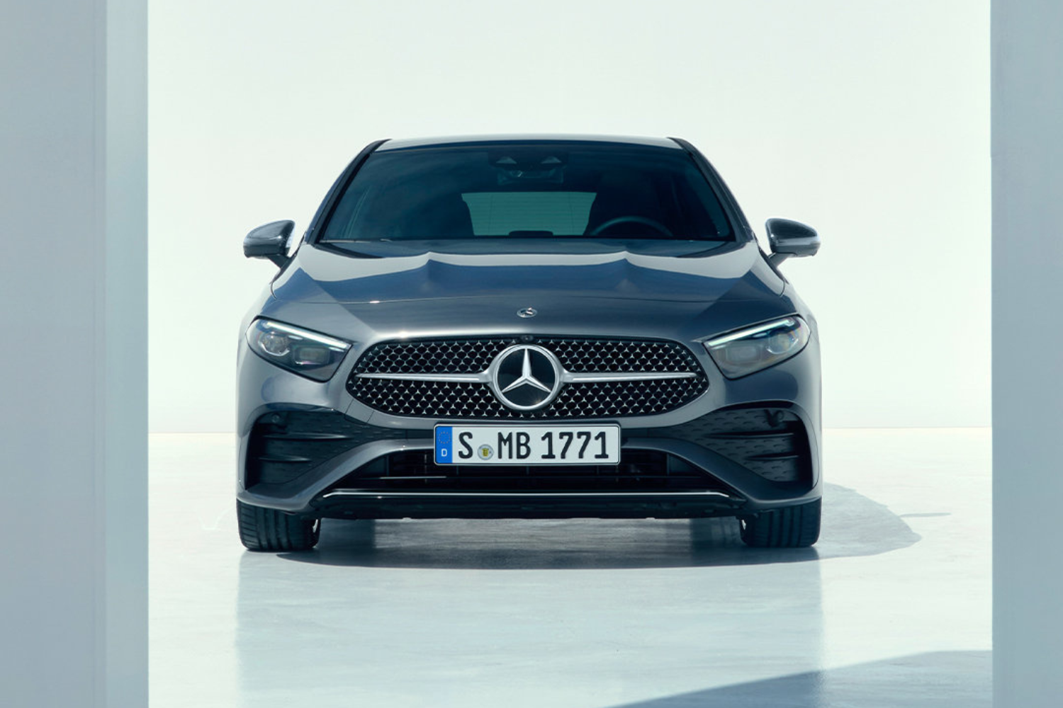 Mercedes-Benz A-Class front view of model