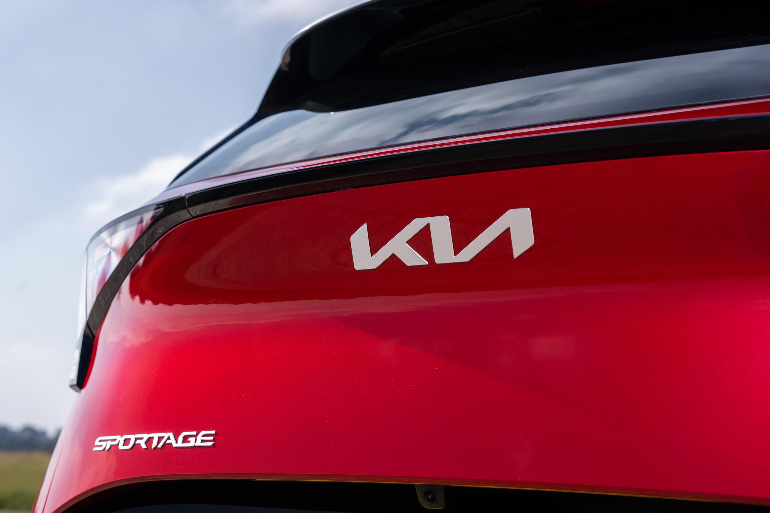 rear of kia EV sportage