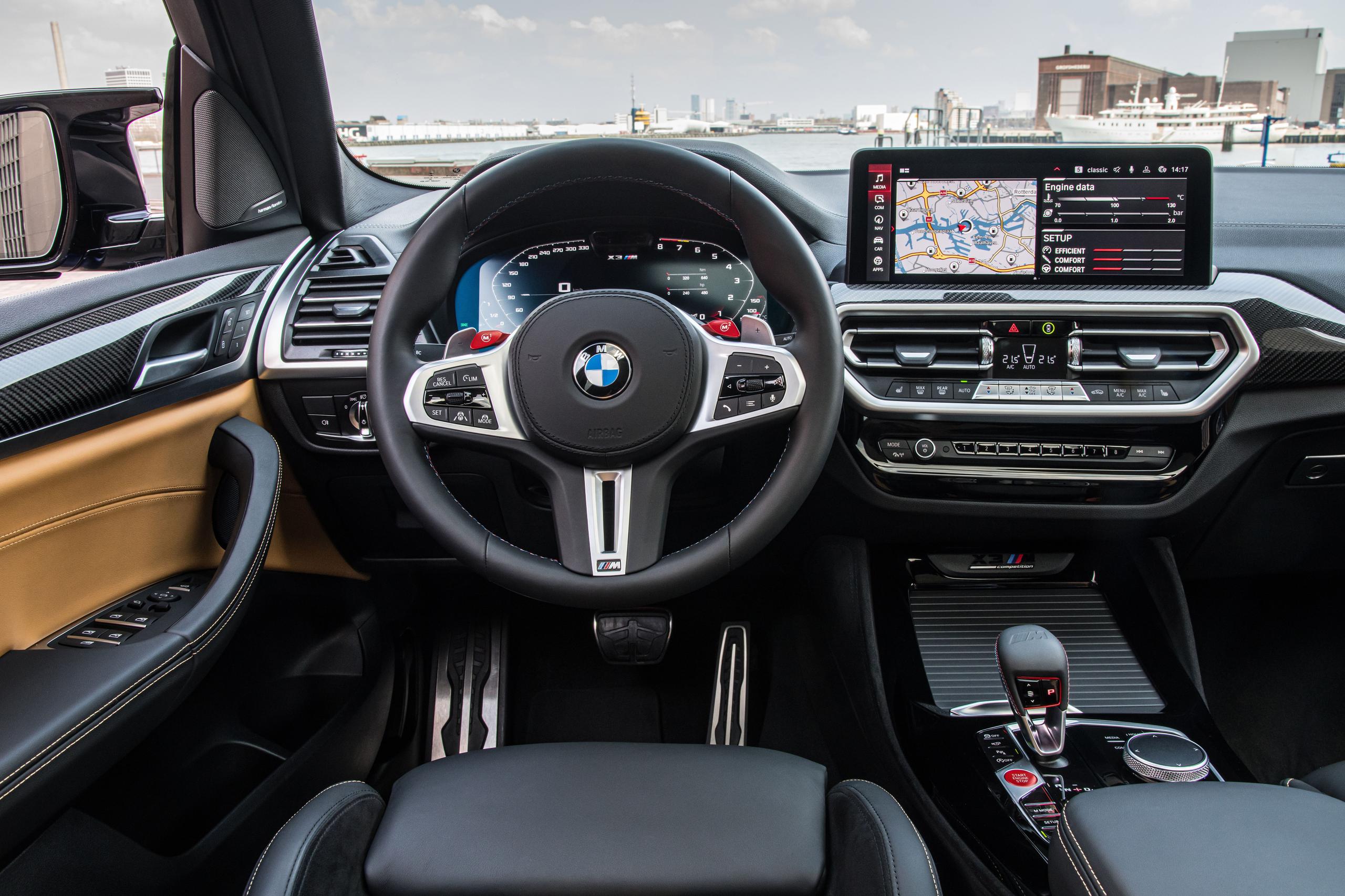 New BMW X3 M Competition infotainment system and digital cockpit