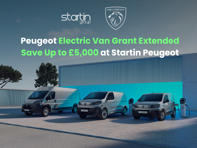 Peugeot Electric Van Grant Extended | Save Up to £5,000 at Startin Peugeot