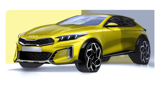 Kia releases sketches of new XCeed ahead of upcoming reveal