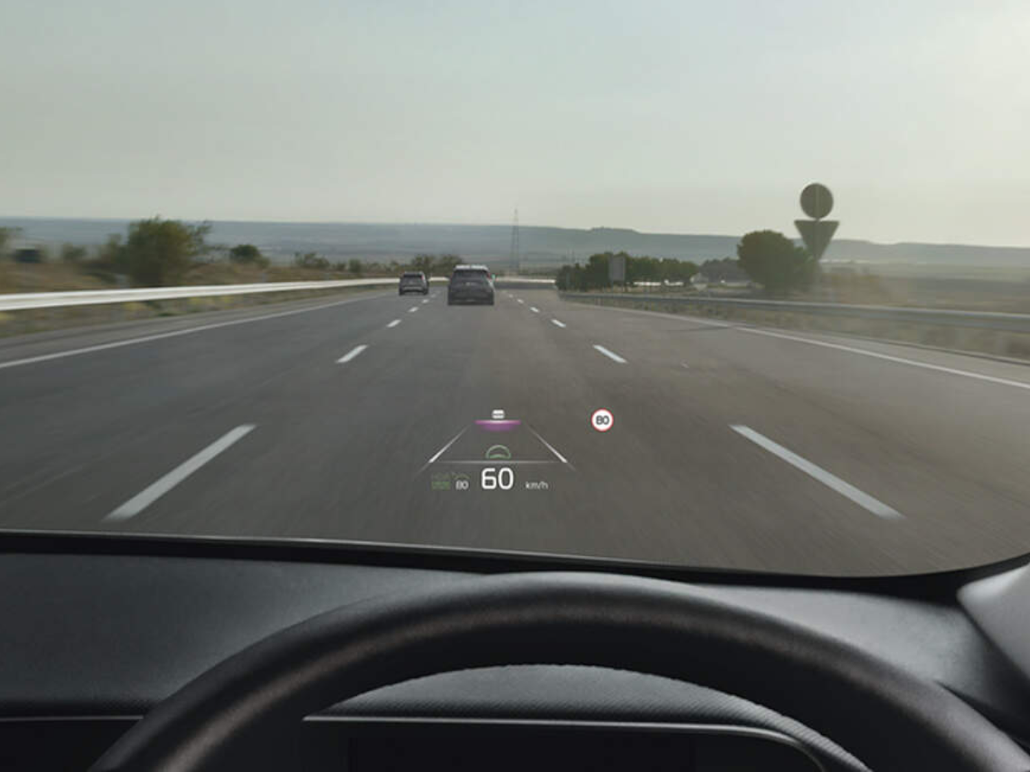heads up display on the Kia Niro EV