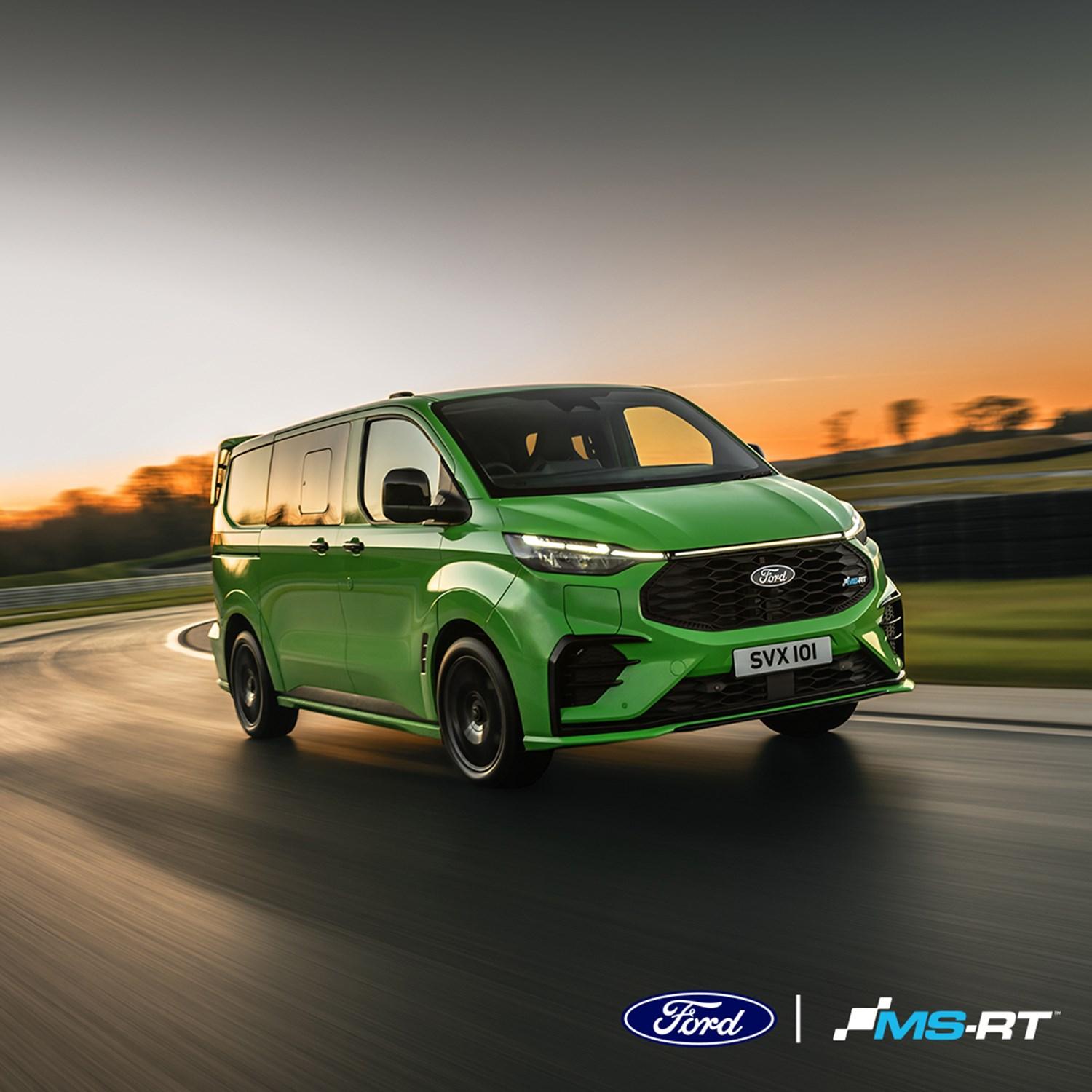 All-New Transit Custom MS-RT in a vibrant green
