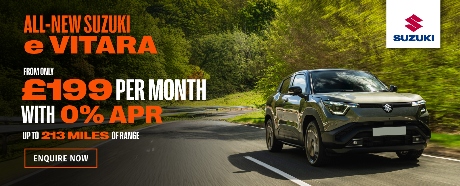 Brand New Suzuki e Vitara - Available From Only £199 Per Month