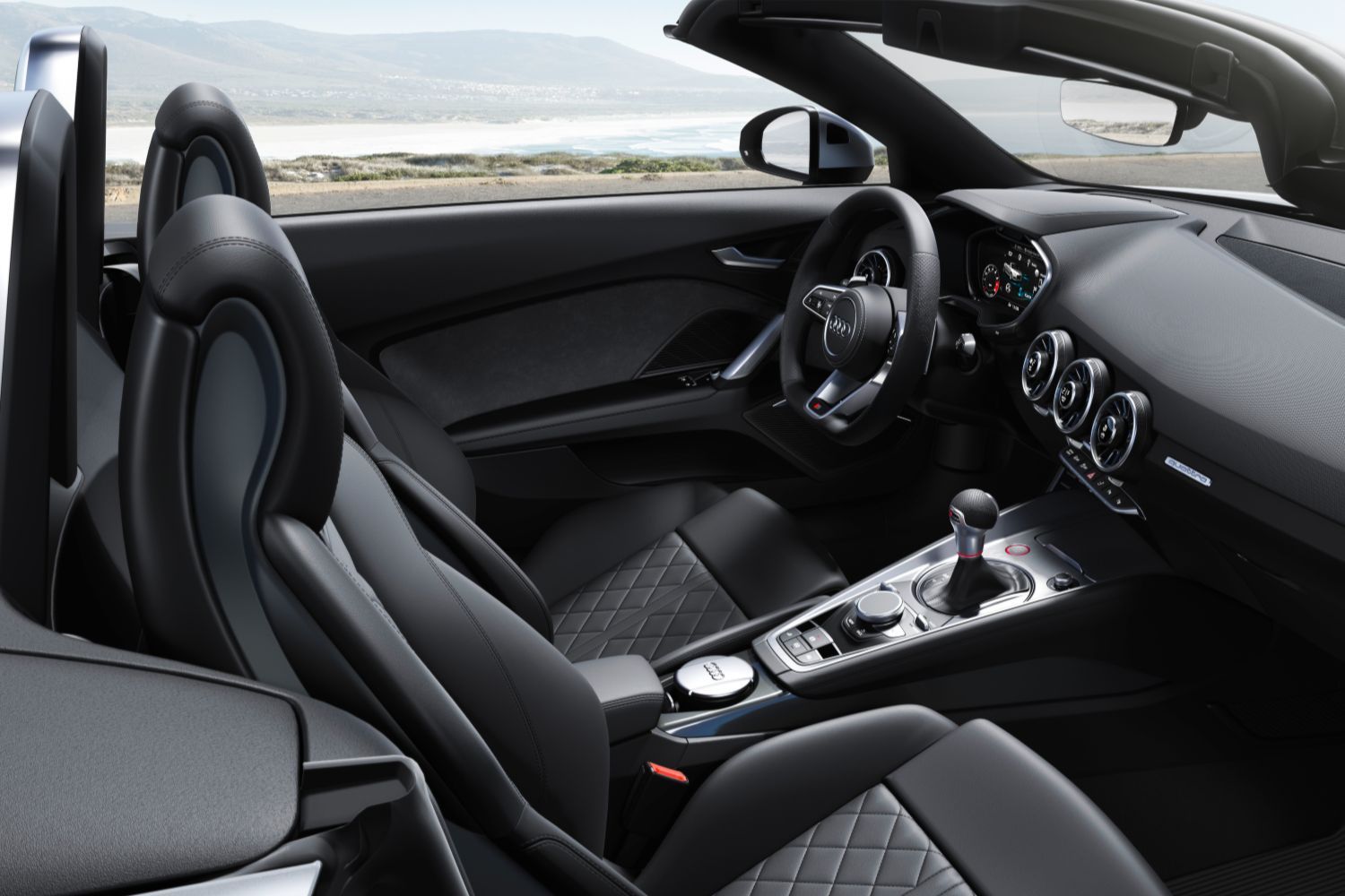 New Audi TTS Roadster, image of front interior controls