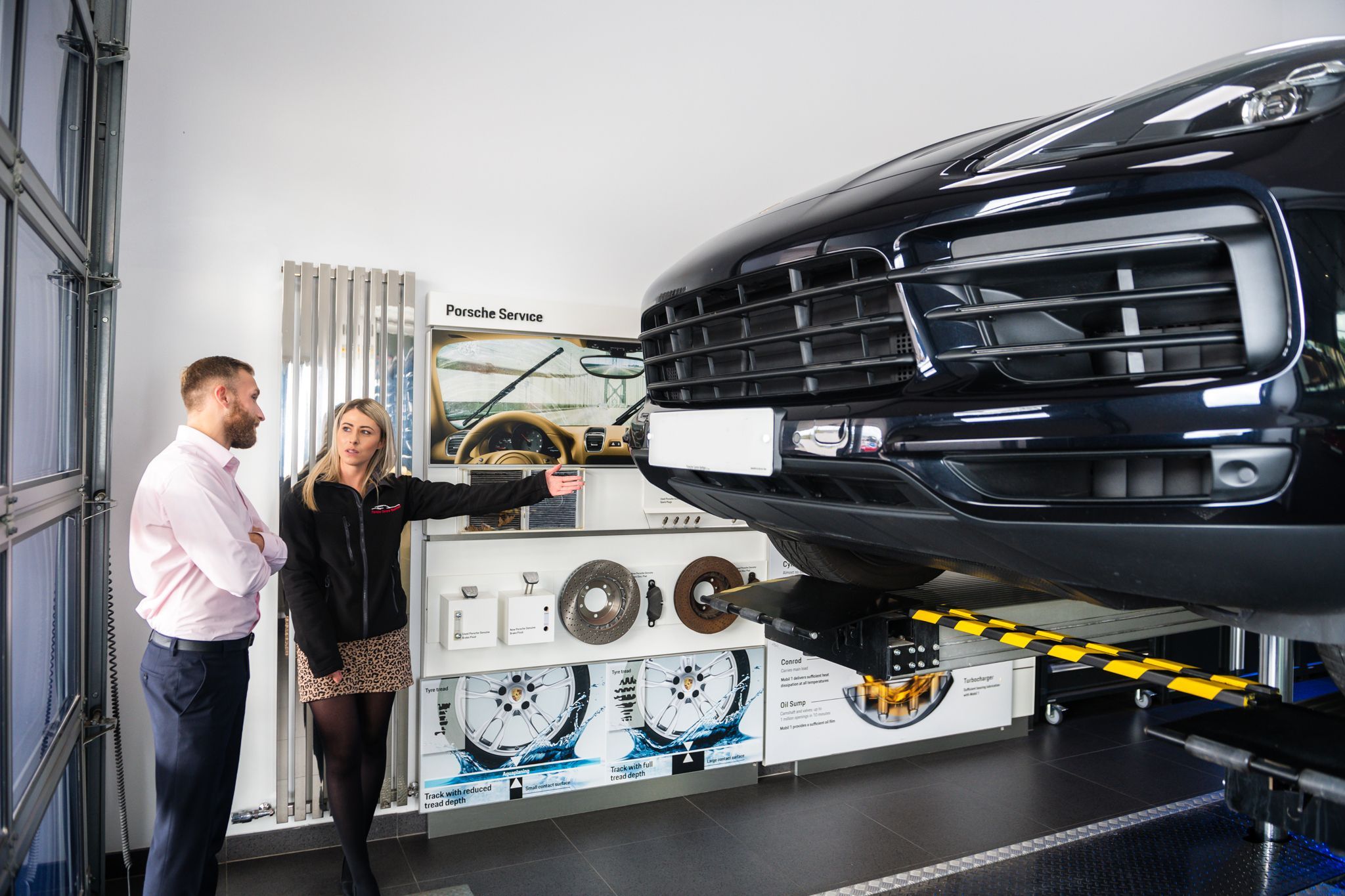 Porsche Centre Belfast shows of GardX Protect GX2 products to customer