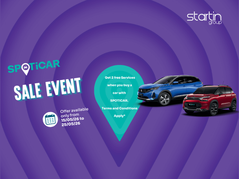 SPOTiCAR Sales Event May 2026 | Free Servicing at Startin Group