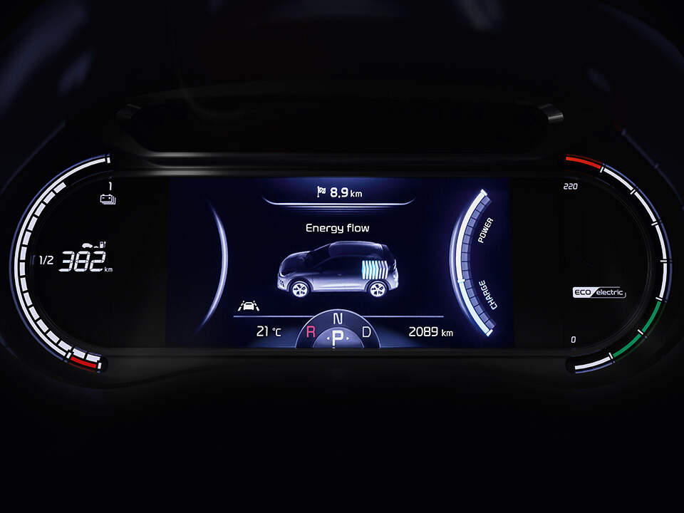 dashboard kia soul EV