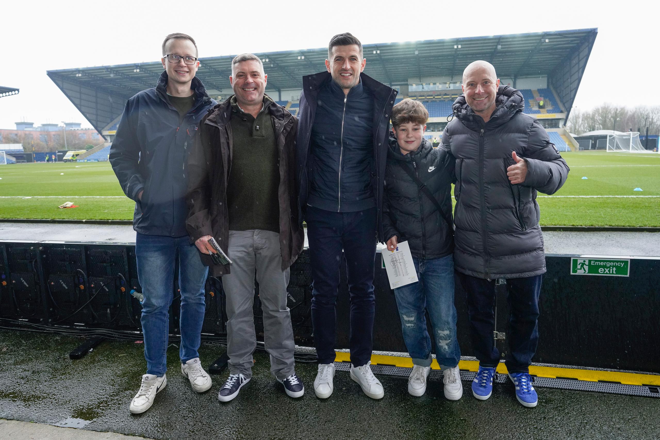 Portsmouth FC Competition Winner with Head Coach John Mousinho