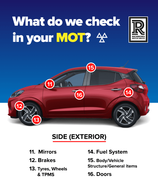 Prepare For Your MOT Infographic