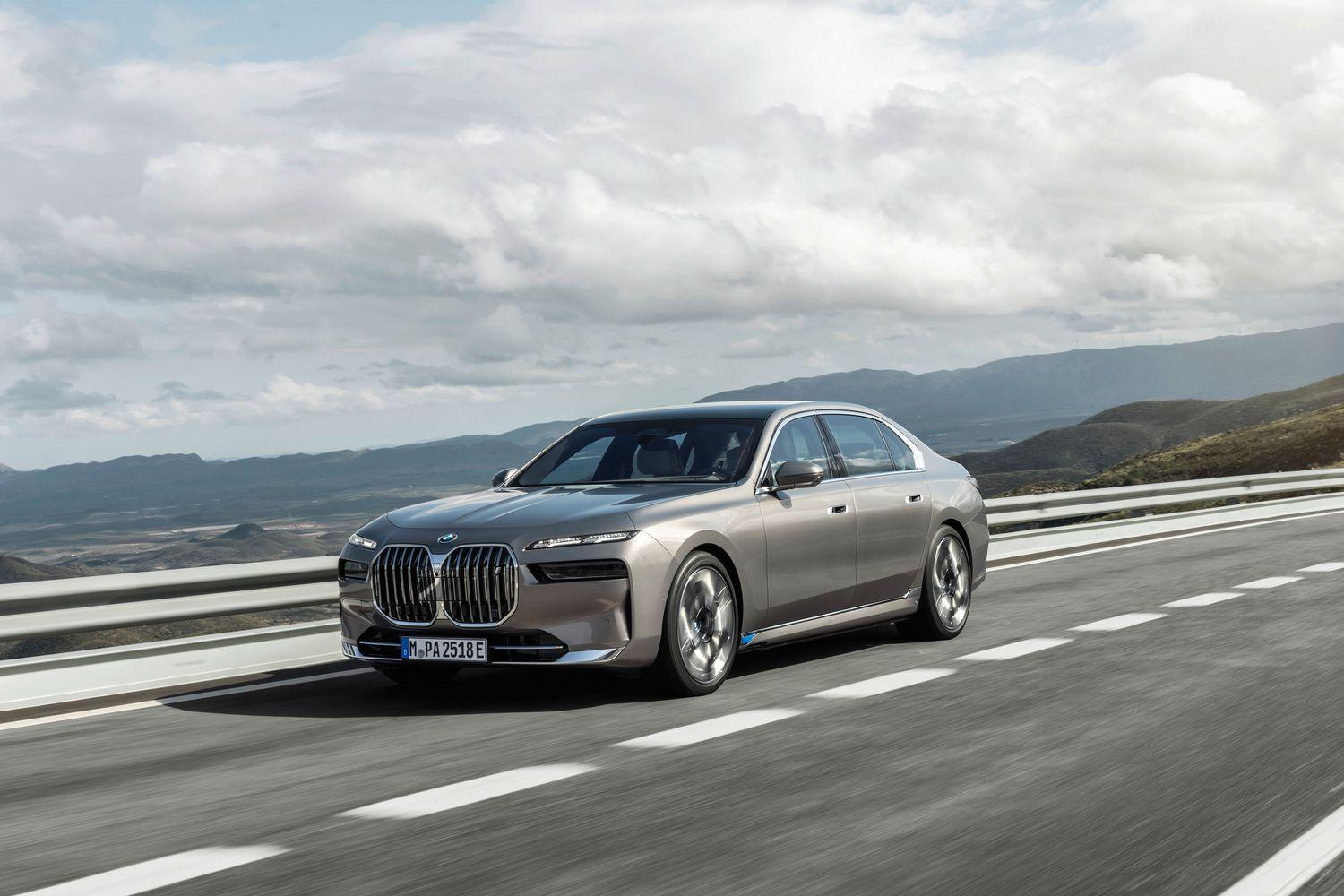New BMW 7 Series Saloon image of vehicle driving on a road