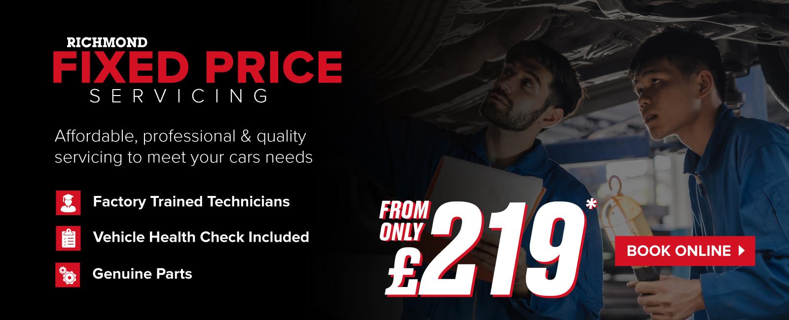 With Richmond Motor Group, you can take to the road with complete peace of mind. Book your service online today.