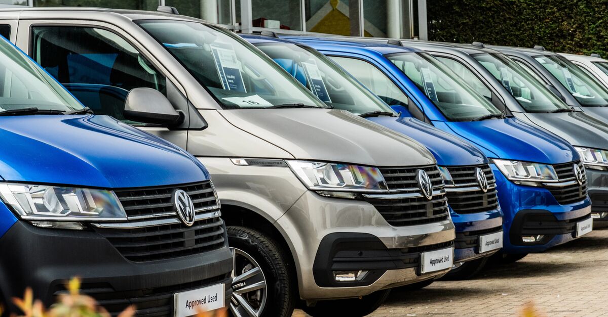 Volkswagen Vans outside JCT600 Volkswagen Commercial Vehicles in Hull