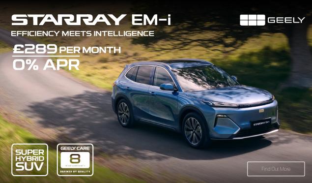 Geely Starray EM-i from only £289 Per Month at Geely Portsmouth