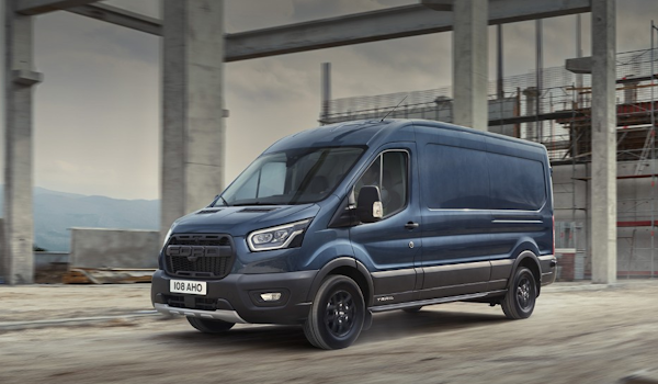 Navy Ford Transit van