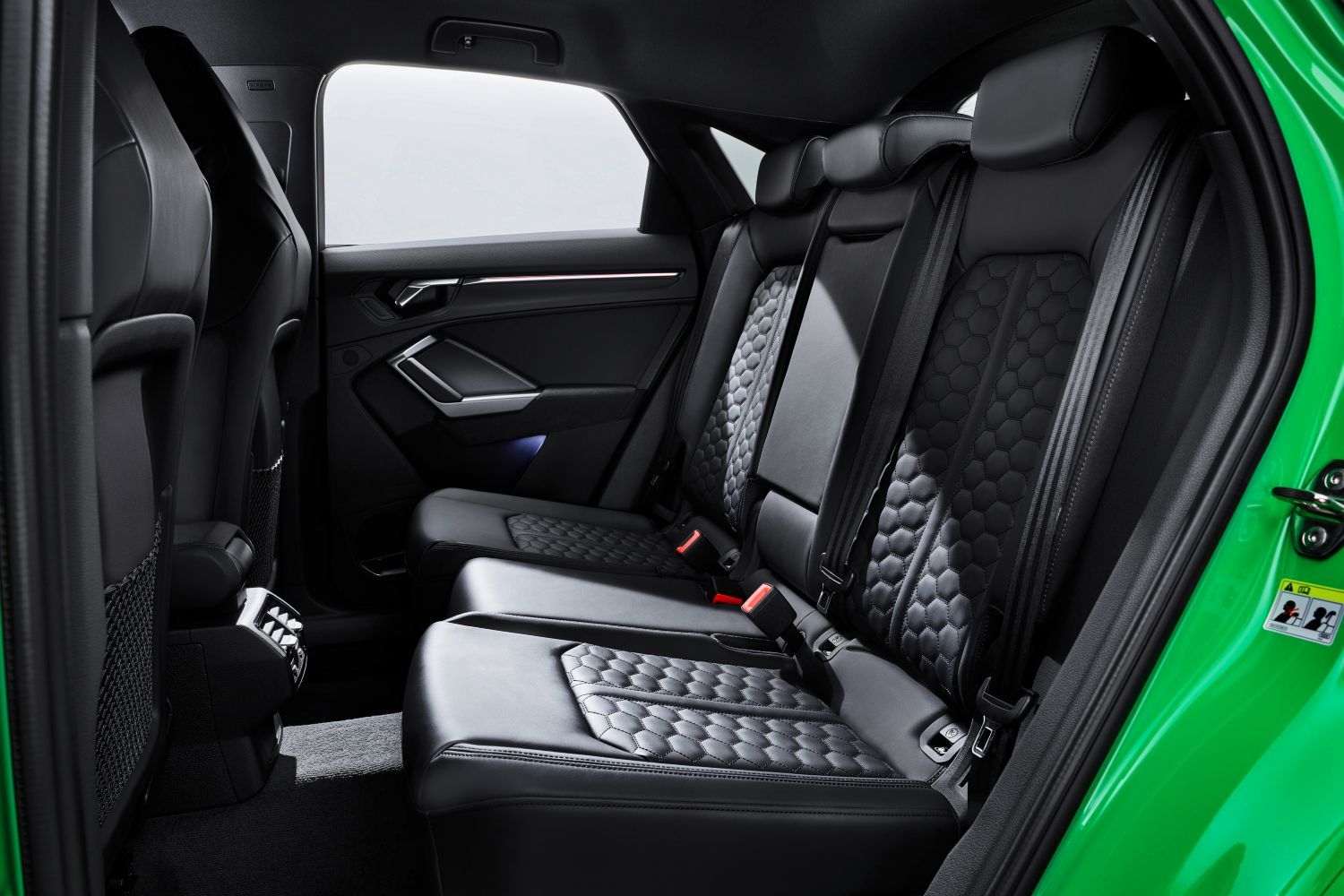 New Audi RS Q3 Sportback leather interior seats