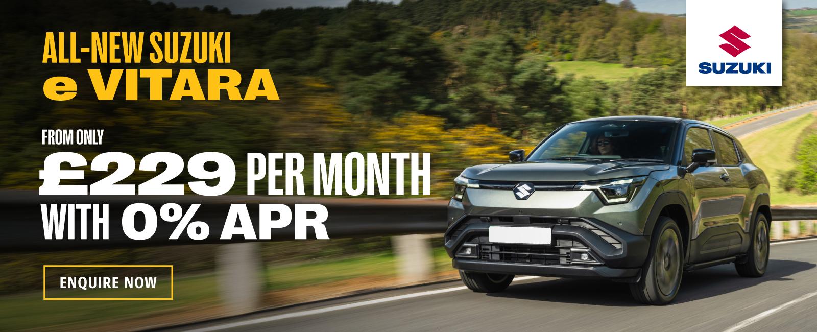 Suzuki e Vitara From Only £229 Per Month