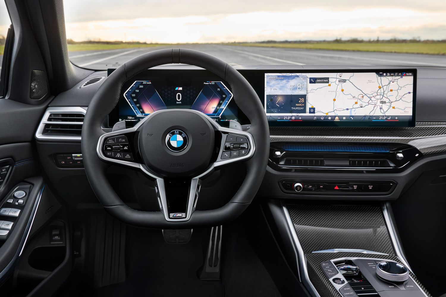 BMW 3 Series Saloon with dual driver display.