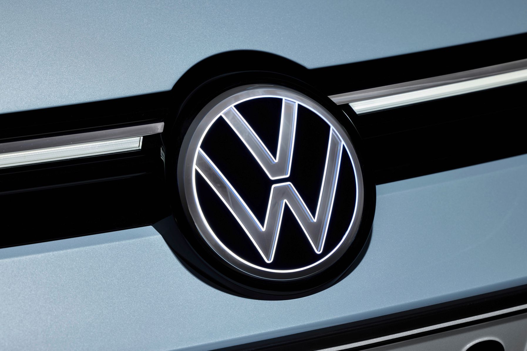 Close-up of the Volkswagen Golf (50th Anniversary) badge
