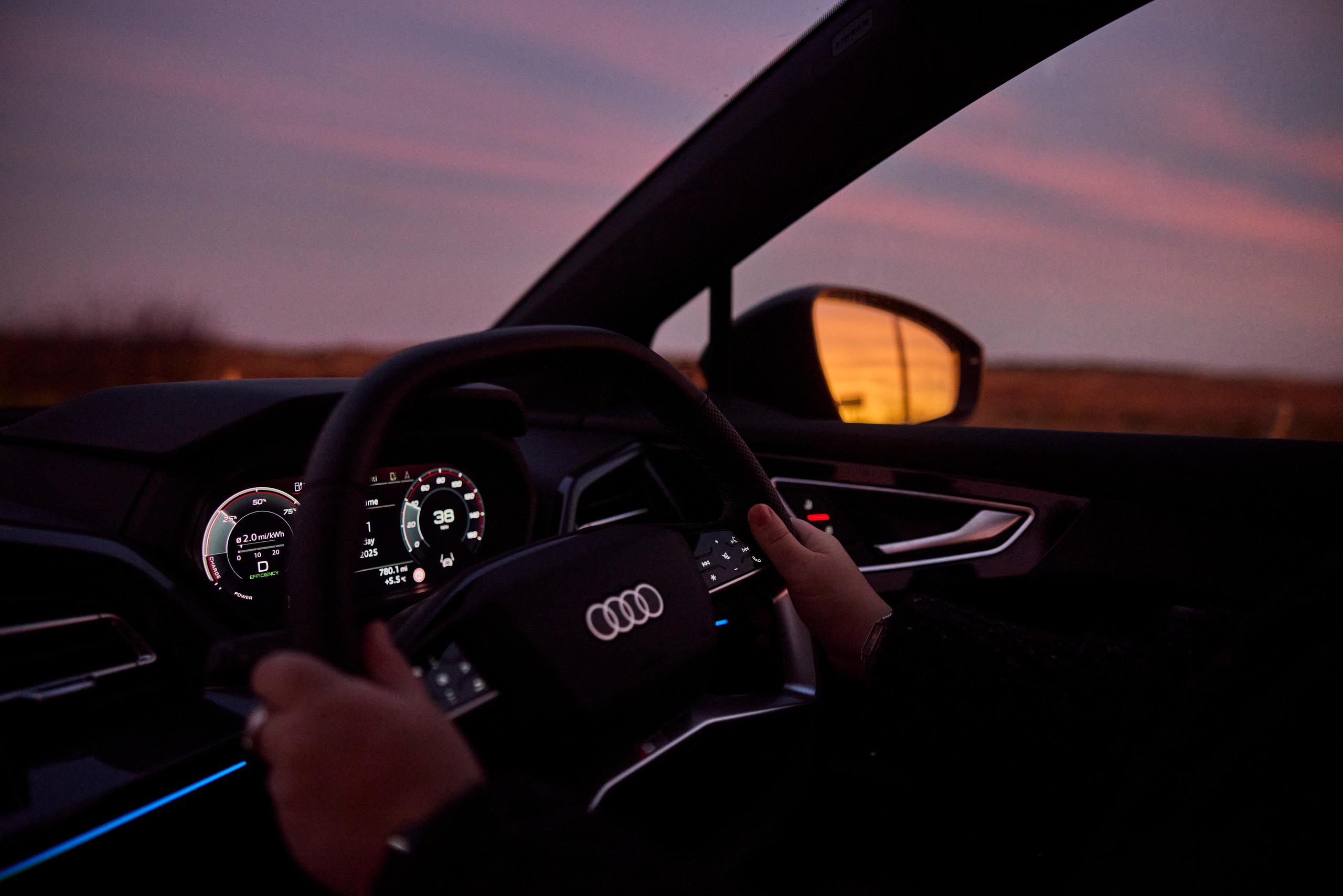 Audi Q4 e-tron interior driving