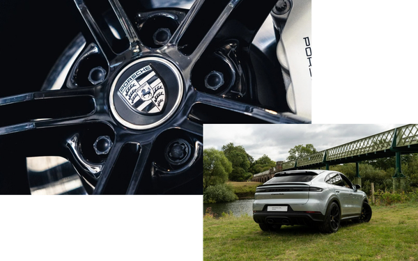 Silver Porsche and wheel