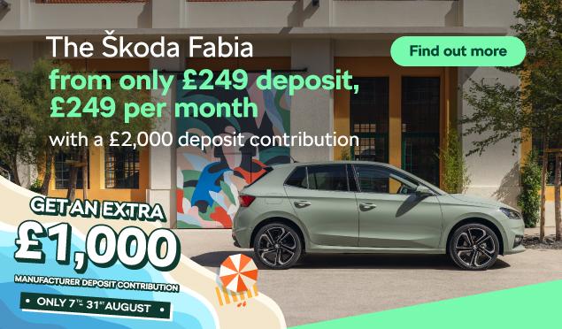 The Škoda Fabia is available to buy from Richmond Škoda from only £249 Per Month