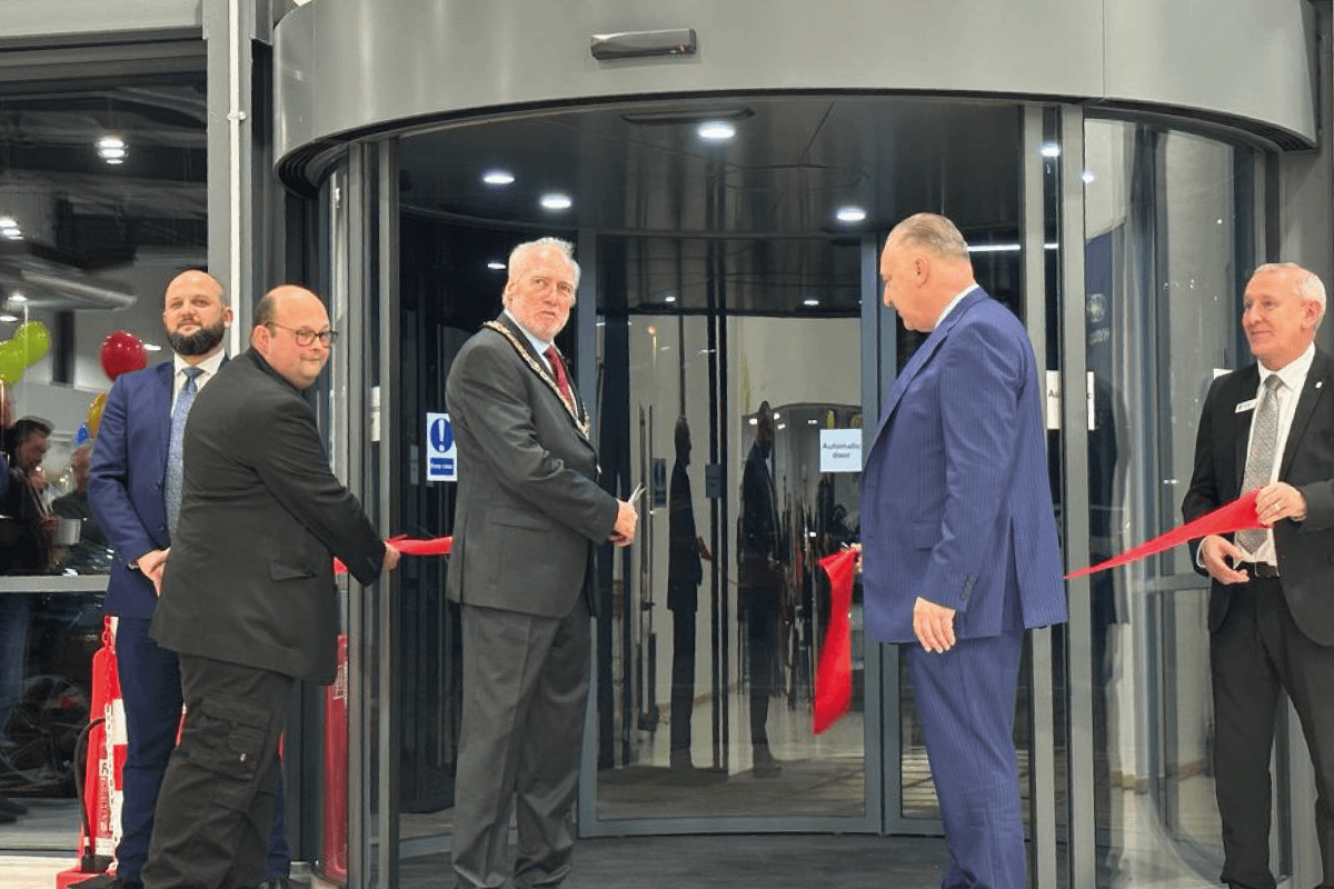 The highlight of the evening was the cutting of the ribbon by the Mayor of Bognor Regis, Chairman of Bersted and Richmond Motor Group Managing Director Michael Nobes