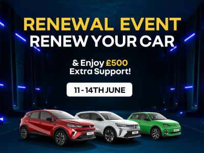 Renault Renew Event -  Enjoy £500 Extra Support! 