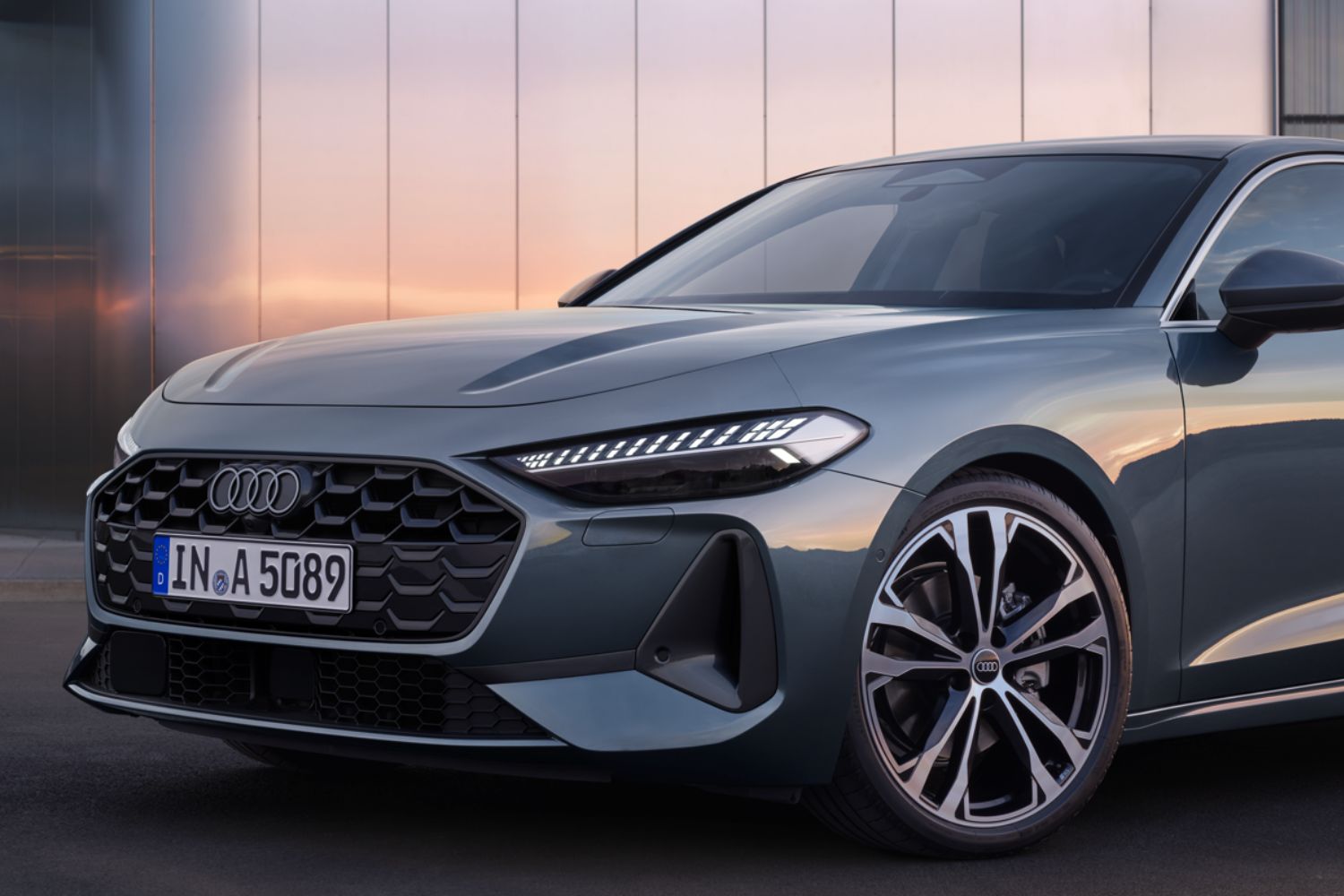 New Audi A5 Avant, available at Belfast and Portadown Audi, front grille view