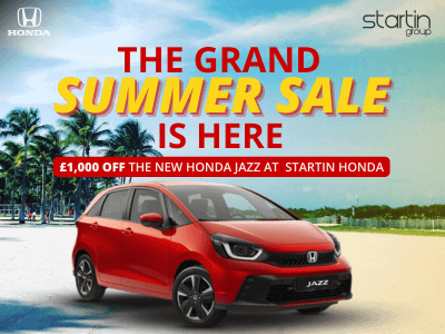 The Grand Summer Sale is Here: £1000 Jazz Grand Summer Sale + £2000 Deposit Contribution + 5 Years Complimentary Service Plan 