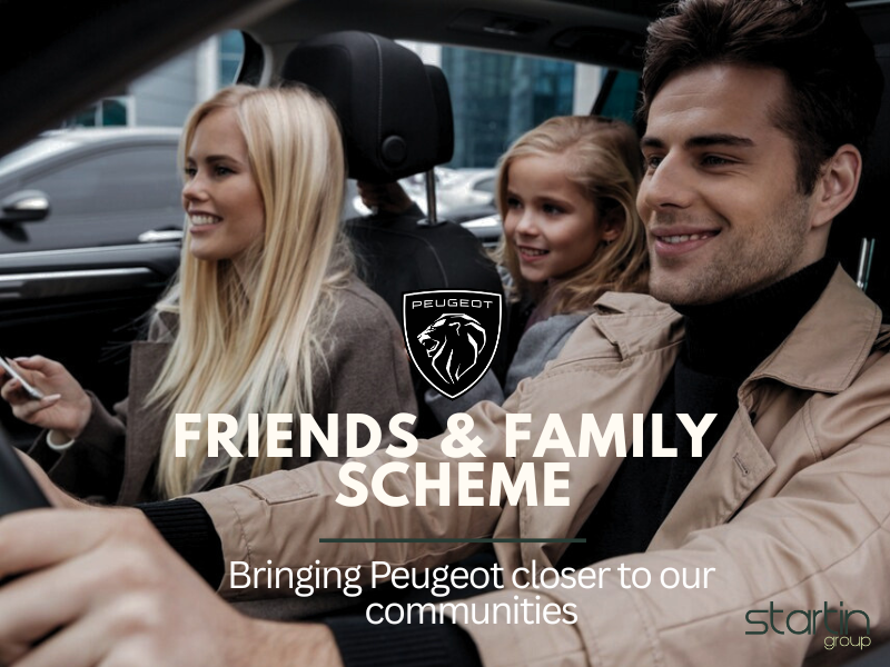 Peugeot Friends & Family Scheme: Exclusive Savings for Redditch & Worcester with Startin Group