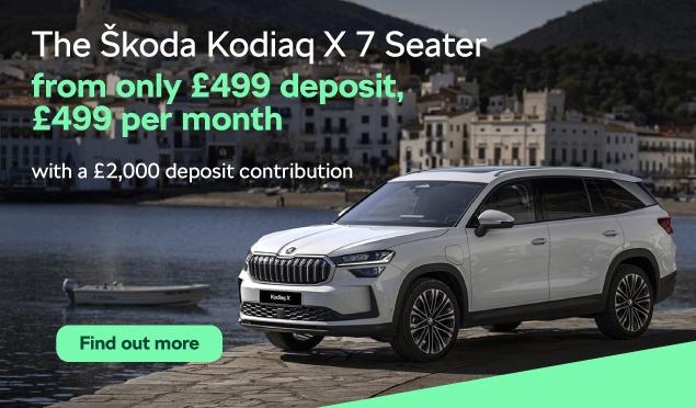 The Škoda Kodiaq Edition X is available to buy from Richmond Škoda from only £499 Deposit, £499 per month