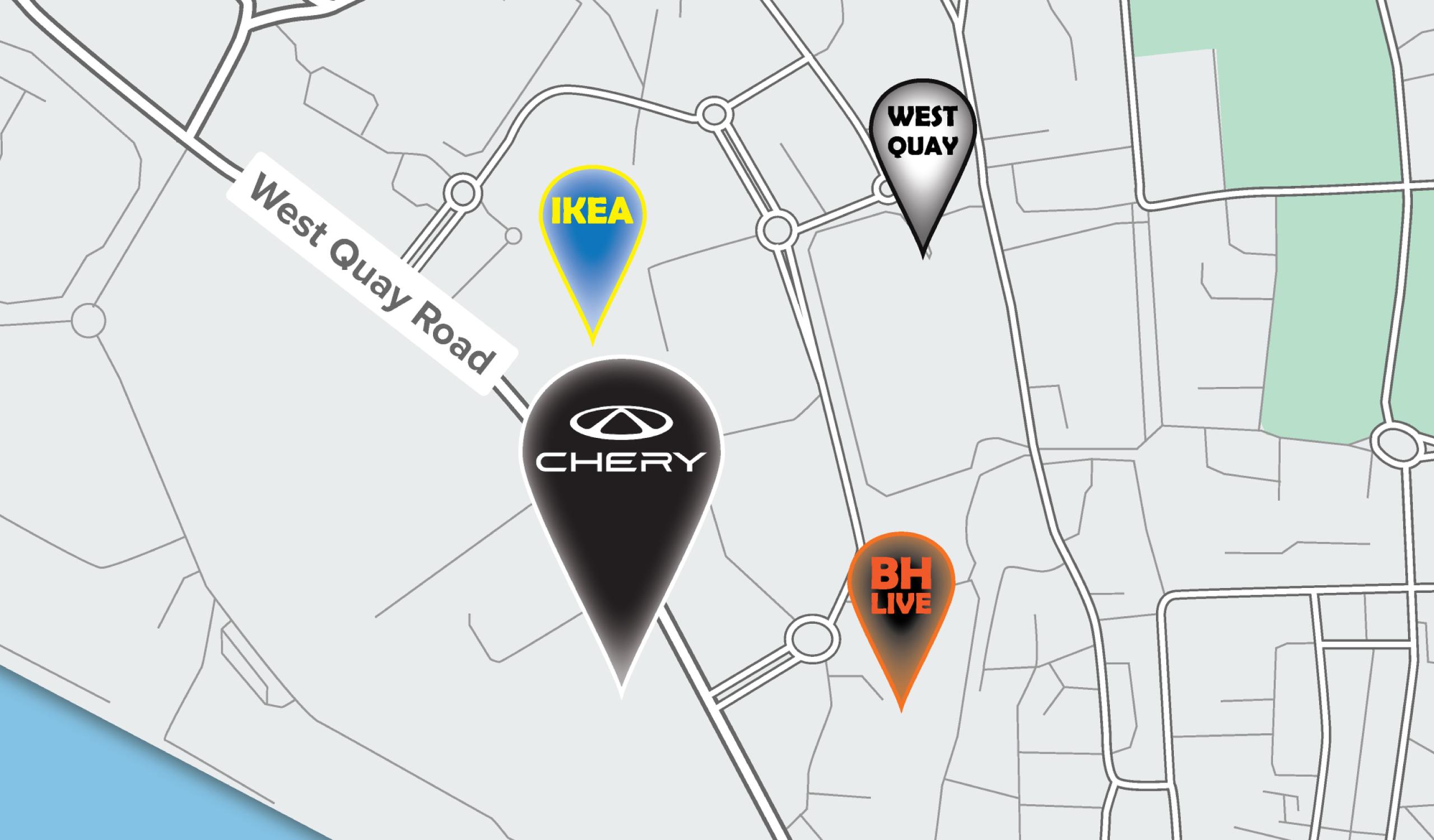 Richmond Chery Southampton map