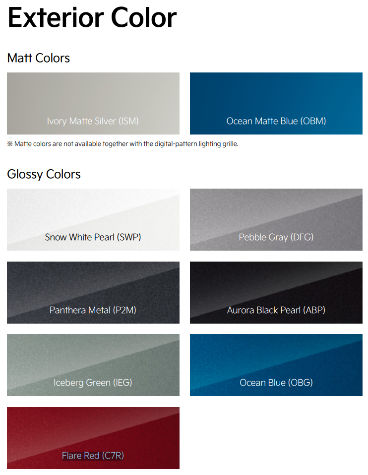 colors of kia ev9