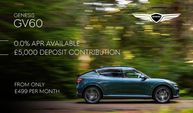 For a limited time, you can drive away in a brand new Genesis GV60 with a reduced 0.0% APR finance rate and we'll also put £5,000 towards your deposit!